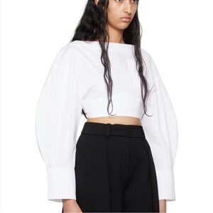Jacquemus White Crop Top